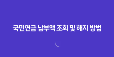 국민연금 납부액 조회 및 해지 방법 안내 30 국민연금 납부액 조회 및 해지 방법 안내 29