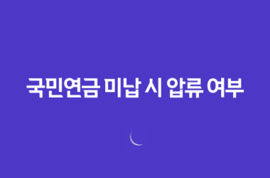 국민연금 미납 시 압류 여부 및 국민연금의 성격 및 수령나이 - 모든 것을 알아보기 13