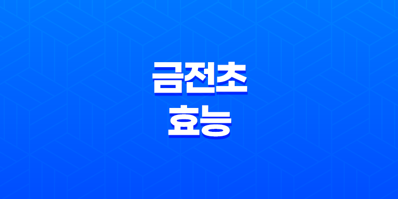 금전초 효능 및 부작용 7