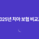 2025년 치아 보험 비교표 - 꼼꼼하게 따져보고 나에게 맞는 보험 찾기! 11