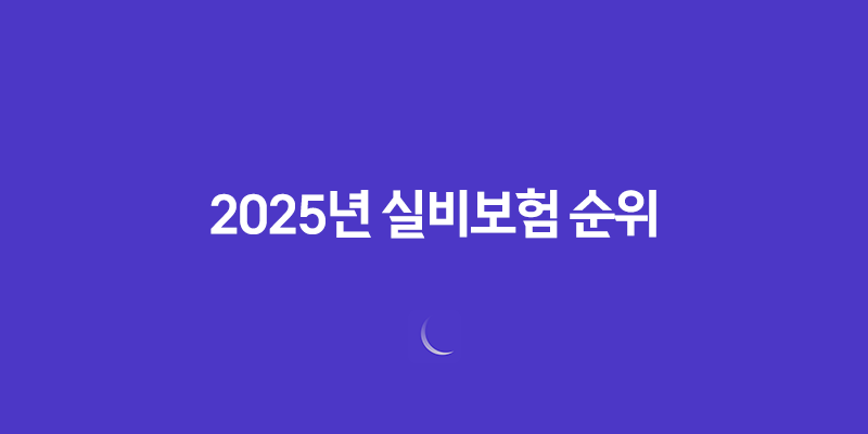 2025년 실비보험 순위 완벽 분석(+ 후회 없는 선택 가이드) 7