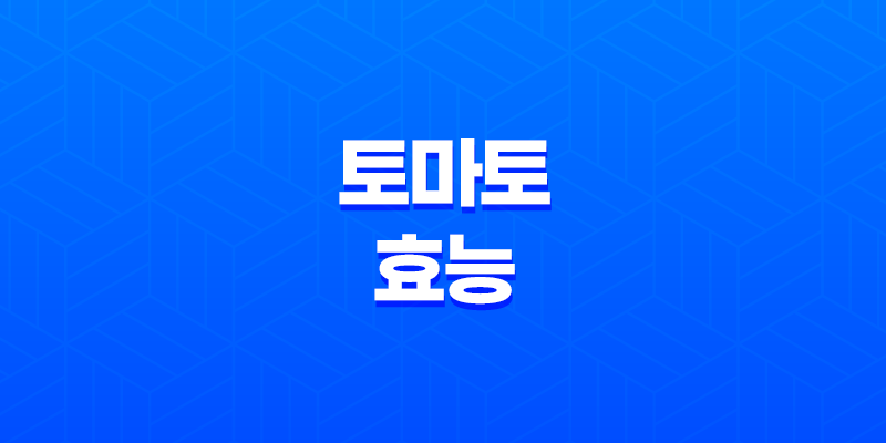 토마토 효능 및 부작용 7