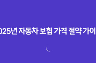 2025년 자동차 보험 가격 절약 가이드: 10가지 핵심 전략과 가격 비교 15