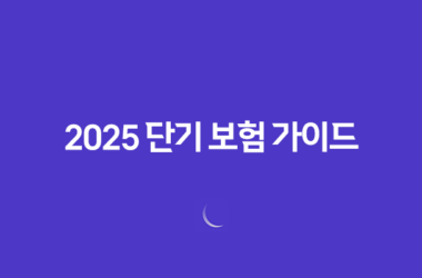 2025 단기 보험 가이드 - 짧지만 강력한 보장의 모든 것 - 예측불허의 순간을 위함 13