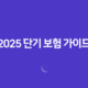 2025 단기 보험 가이드 - 짧지만 강력한 보장의 모든 것 - 예측불허의 순간을 위함 13