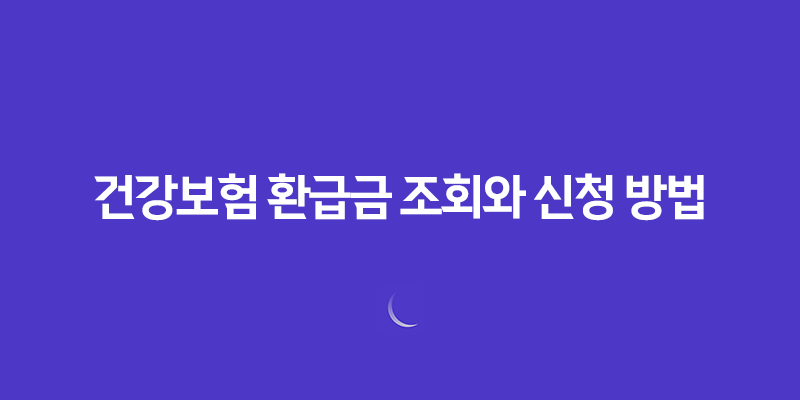 건강보험 환급금 조회와 신청 방법 : 의료비 환급의 모든 것 276