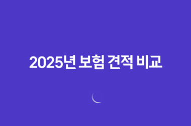 2025년 보험 견적 비교 - 나에게 맞는 최적의 보험 찾기 꿀팁! 7