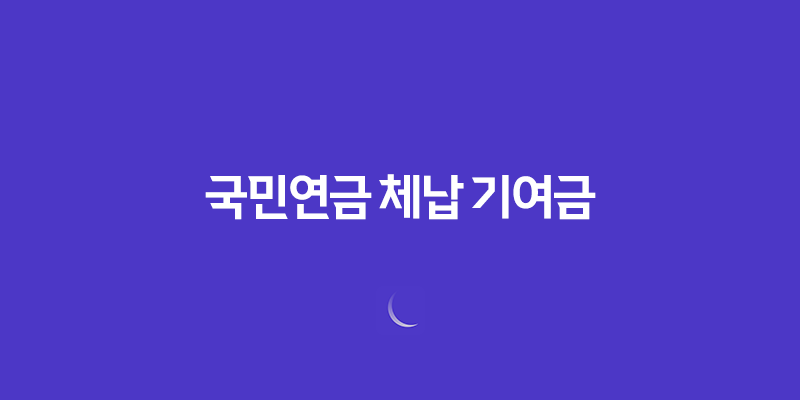 국민연금 체납 기여금 보험료 개별납부 방법 총정리 741
