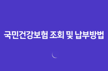 국민건강보험 조회 및 납부방법 - 효율적인 보험료 관리 방법 29