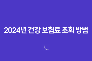 2024년 건강 보험료 조회 방법 23
