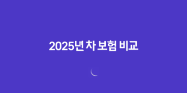 2025년 차 보험 비교(+ 꼼꼼하게 따져보고 내게 맞는 보험 찾기!) 55