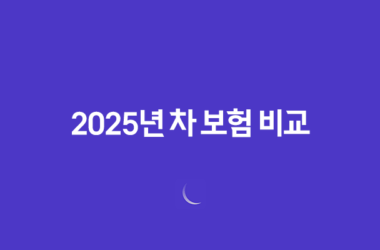 2025년 차 보험 비교(+ 꼼꼼하게 따져보고 내게 맞는 보험 찾기!) 9