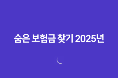 숨은 보험금 찾기 2025년 : 12조 원의 숨은 돈, 지금 바로 확인하세요! 17