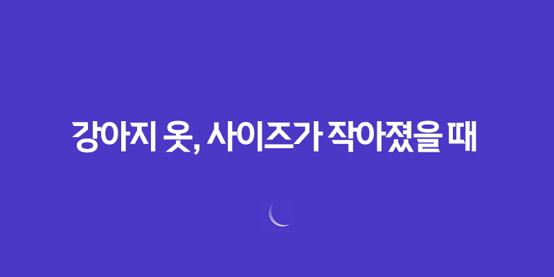 강아지 옷, 사이즈가 작아졌을 때 알아두면 좋은 팁 8 강아지 옷, 사이즈가 작아졌을 때 알아두면 좋은 팁 7