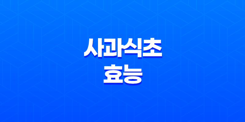 사과식초 효능 및 부작용 7