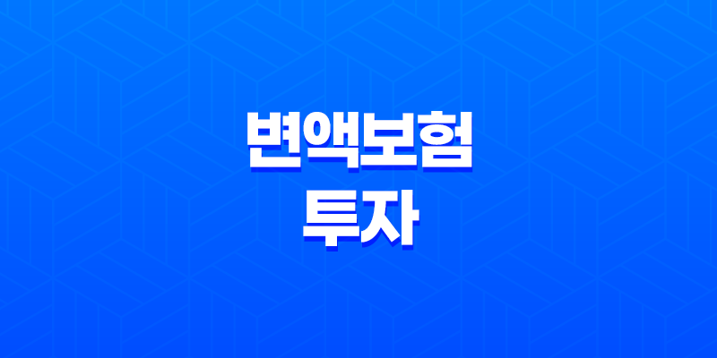 변액보험 투자 - 5가지 손해 없이 관리하는 방법 8 변액보험 투자 - 5가지 손해 없이 관리하는 방법 7