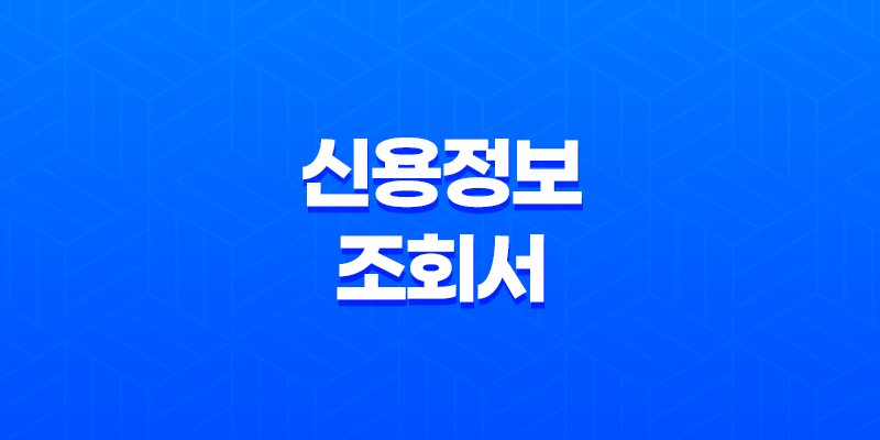 신용정보조회서 무료 발급방법과 인터넷 발급방법 8 신용정보조회서 무료 발급방법과 인터넷 발급방법 7