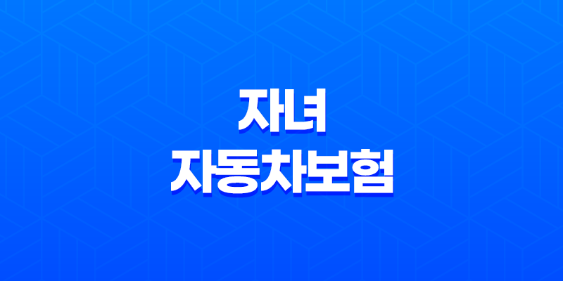 자녀 자동차보험 꿀팁 7가지 - 꼭 알아야 할 정보 8 자녀 자동차보험 꿀팁 7가지 - 꼭 알아야 할 정보 7