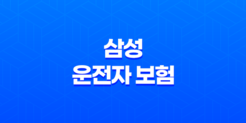 삼성 운전자 보험 - 20가지 안다면 당신은 전문가! 8 삼성 운전자 보험 - 20가지 안다면 당신은 전문가! 7