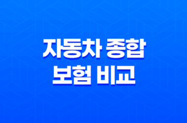 2025년 자동차 종합 보험 비교 - 가격, 추천, 종류 완벽 분석 25