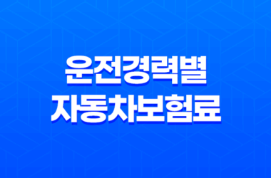 운전경력별 자동차보험료 계산법 꿀팁 5가지 23