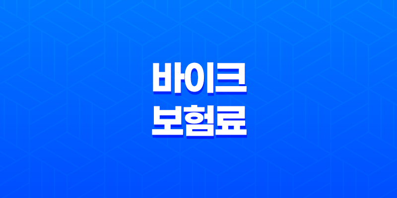바이크 보험료 절약의 모든 것, 비교 가입부터 할인 꿀팁까지 7
