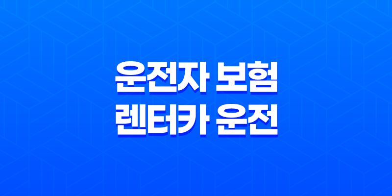 10가지 핵심 정보 - 운전자 보험 렌터카 운전 시 보장 범위 완벽 분석 8 10가지 핵심 정보 - 운전자 보험 렌터카 운전 시 보장 범위 완벽 분석 7