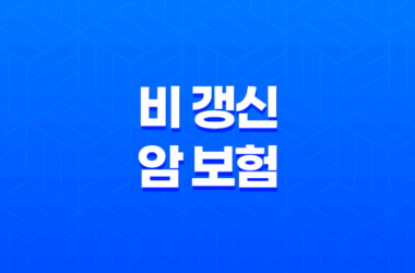 놓치면 손해 봅니다 - 비 갱신 암 보험 비교 핵심 가이드 9