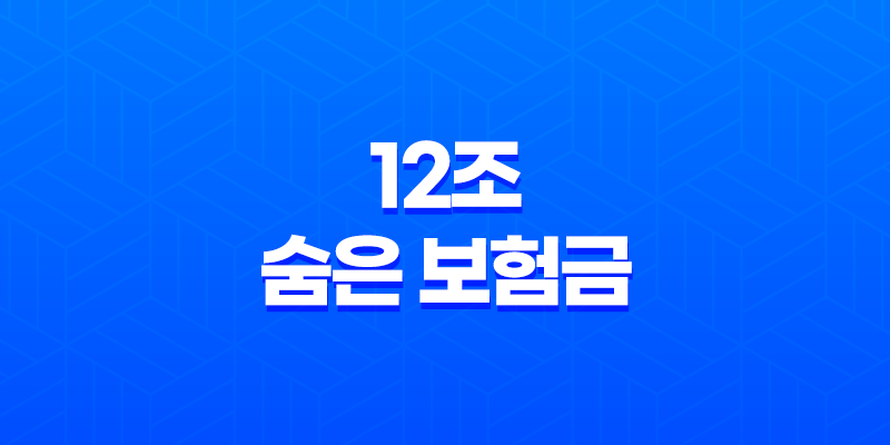 12조 숨은 보험금 찾기 - 놓치고 있는 질병보험 청구 방법 7