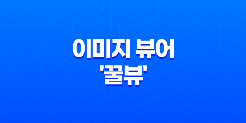 빠르고 가벼운 이미지 뷰어 '꿀뷰' 사용후기 - 최고의 무료 이미지 뷰어 8 빠르고 가벼운 이미지 뷰어 '꿀뷰' 사용후기 - 최고의 무료 이미지 뷰어 7