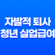 2025년 자발적 퇴사 청년 실업급여 조건과 전망 완벽 정리 1