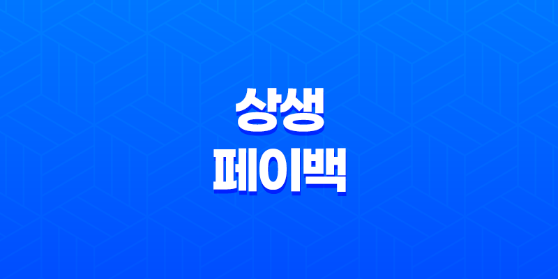 상생페이백 신청 방법부터 사용처까지 총정리 (최대 30만원 환급) 8 상생페이백 신청 방법부터 사용처까지 총정리 (최대 30만원 환급) 7