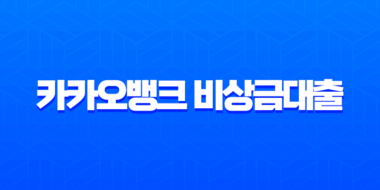 카카오뱅크 비상금대출 거절 사유와 해결 방법 총정리 (feat. 대안 상품) 1