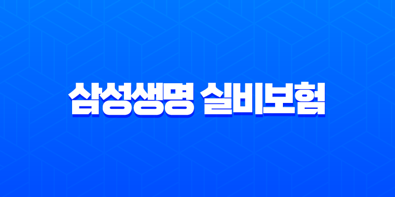 삼성생명 실비보험 청구서류 완벽정리 및 간편 청구방법 총정리 (모바일, 홈페이지) 1